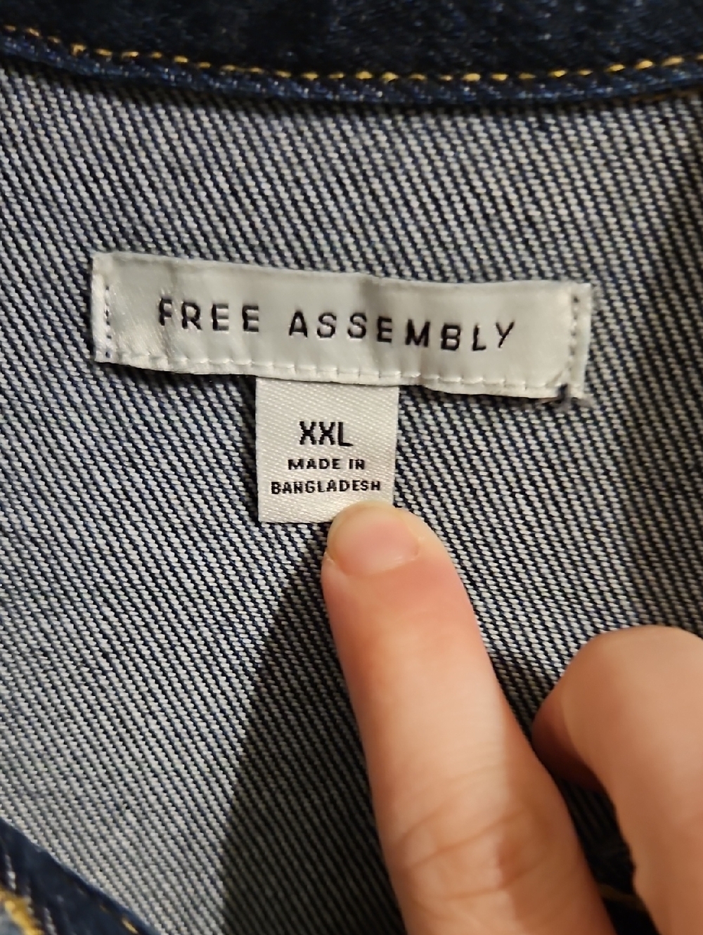 Free Assembly Short Sleeve Jean Midi Dress. In EUC - Picture 2 of 6